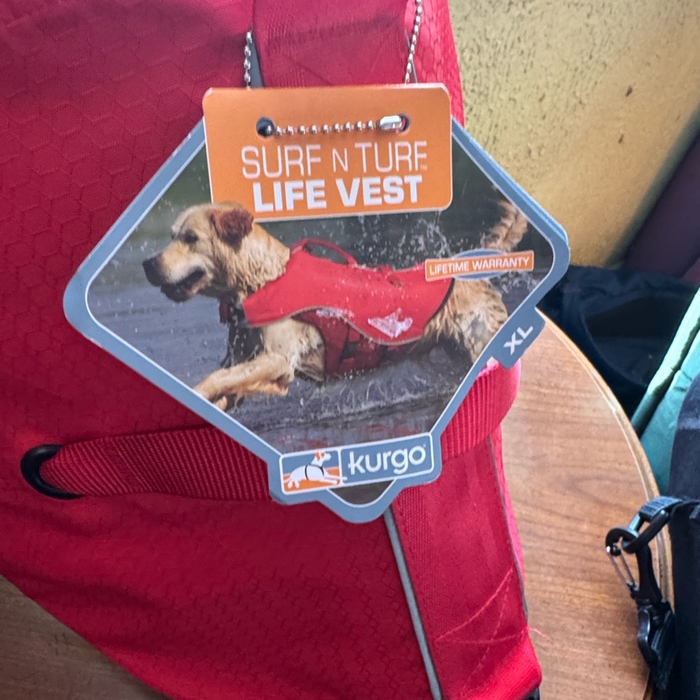Kurgo Surf N Turf Red Dog Life Vest